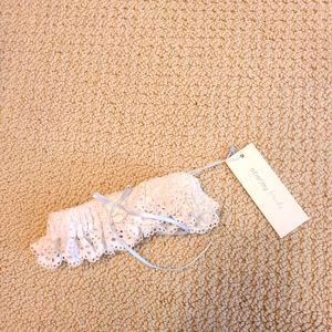 Eberjey white garter belt - bridal bachelorette